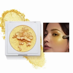 Plum Blossom Face Highlight and Contour Powder by Fit Colors, 3D Sculpted Highlight and Shadow (3, 1)