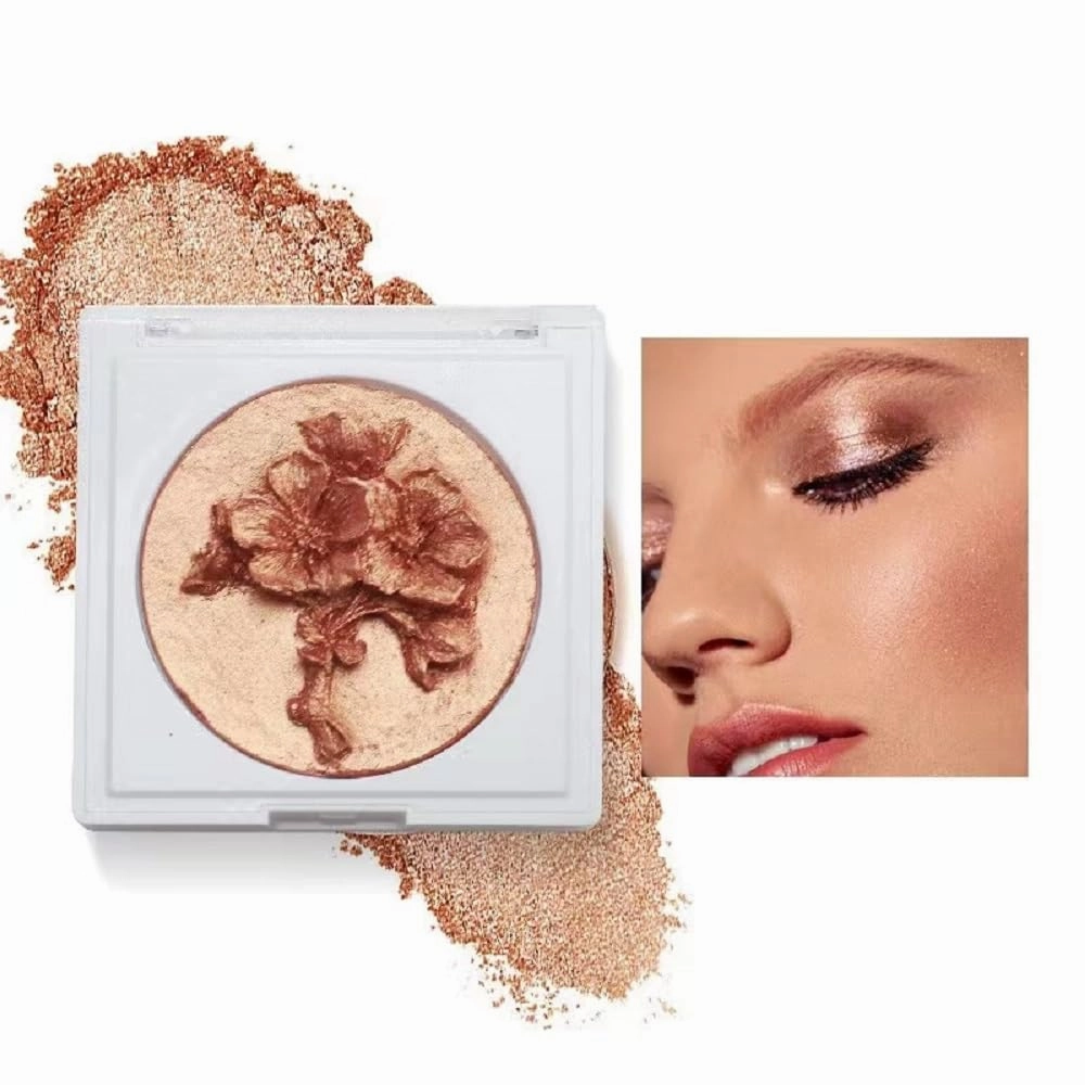 Plum Blossom Face Highlight and Contour Powder by Fit Colors, 3D Sculpted Highlight and Shadow (4, 1)
