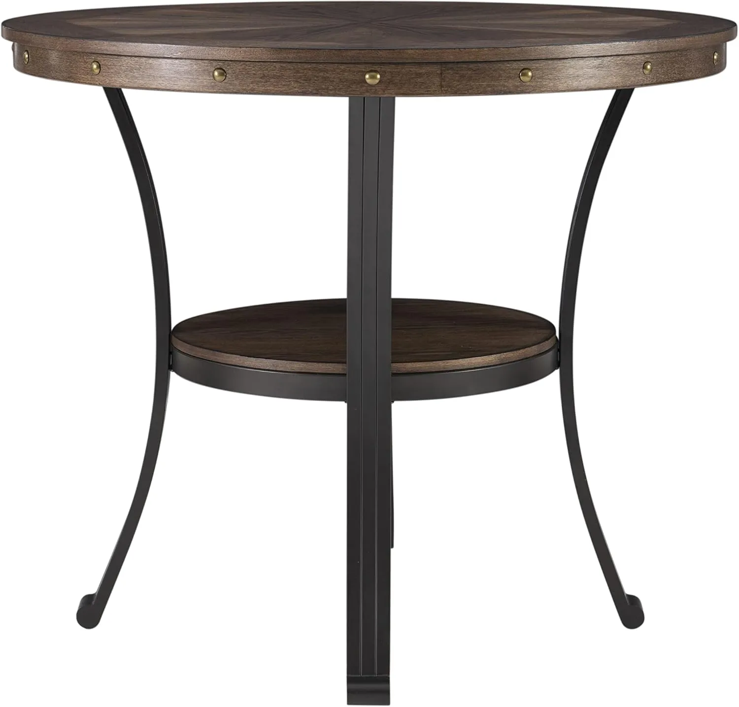Powell Furniture Franklin Side Table, Small, Brown