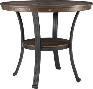 Powell Furniture Franklin Side Table, Small, Brown