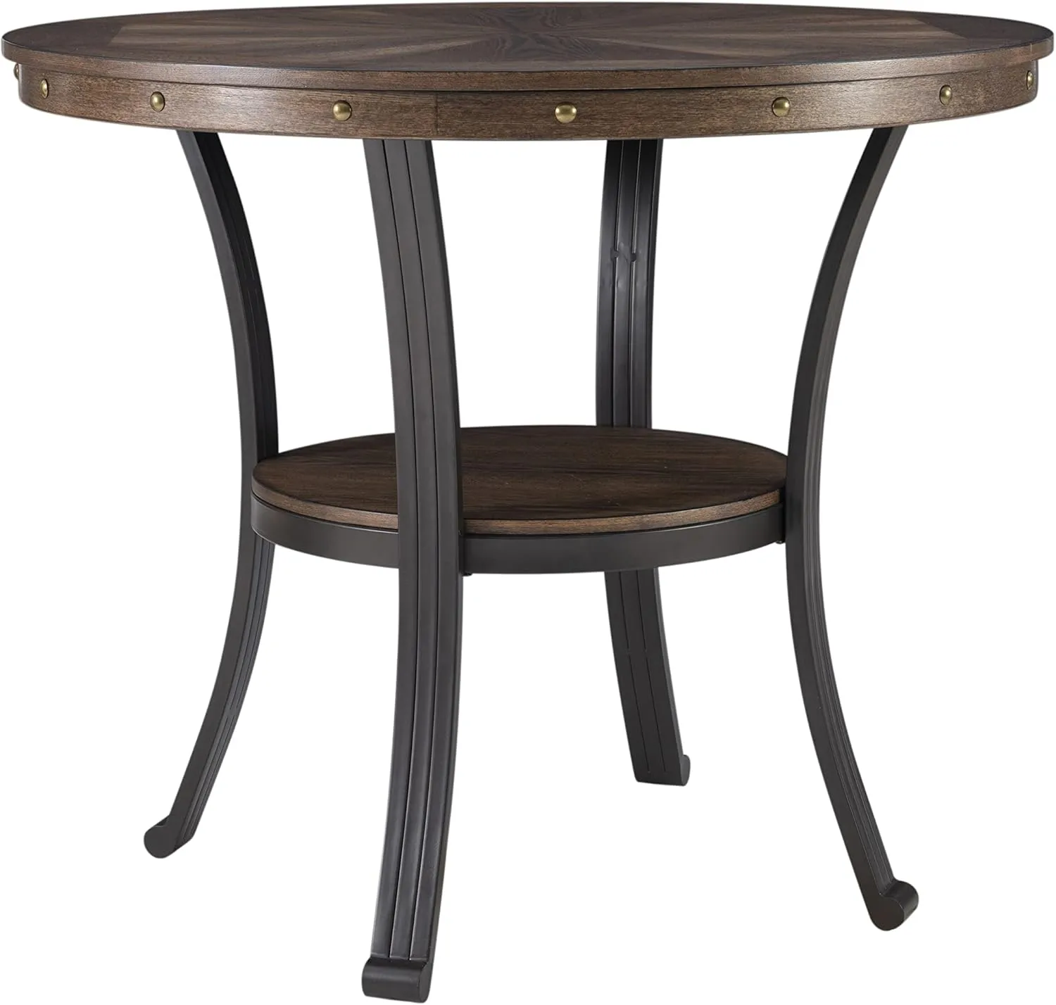 Powell Furniture Franklin Side Table, Small, Brown