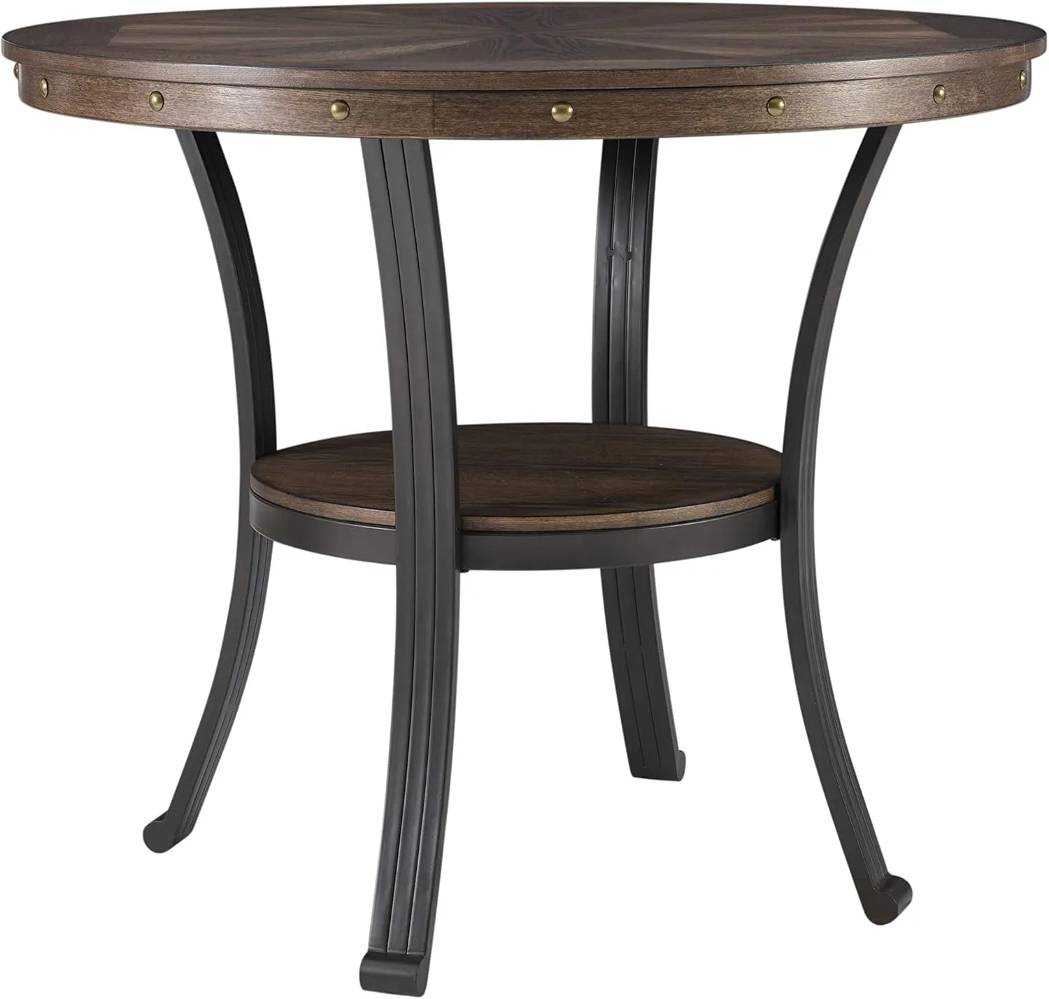 Powell Furniture Franklin Side Table, Small, Brown