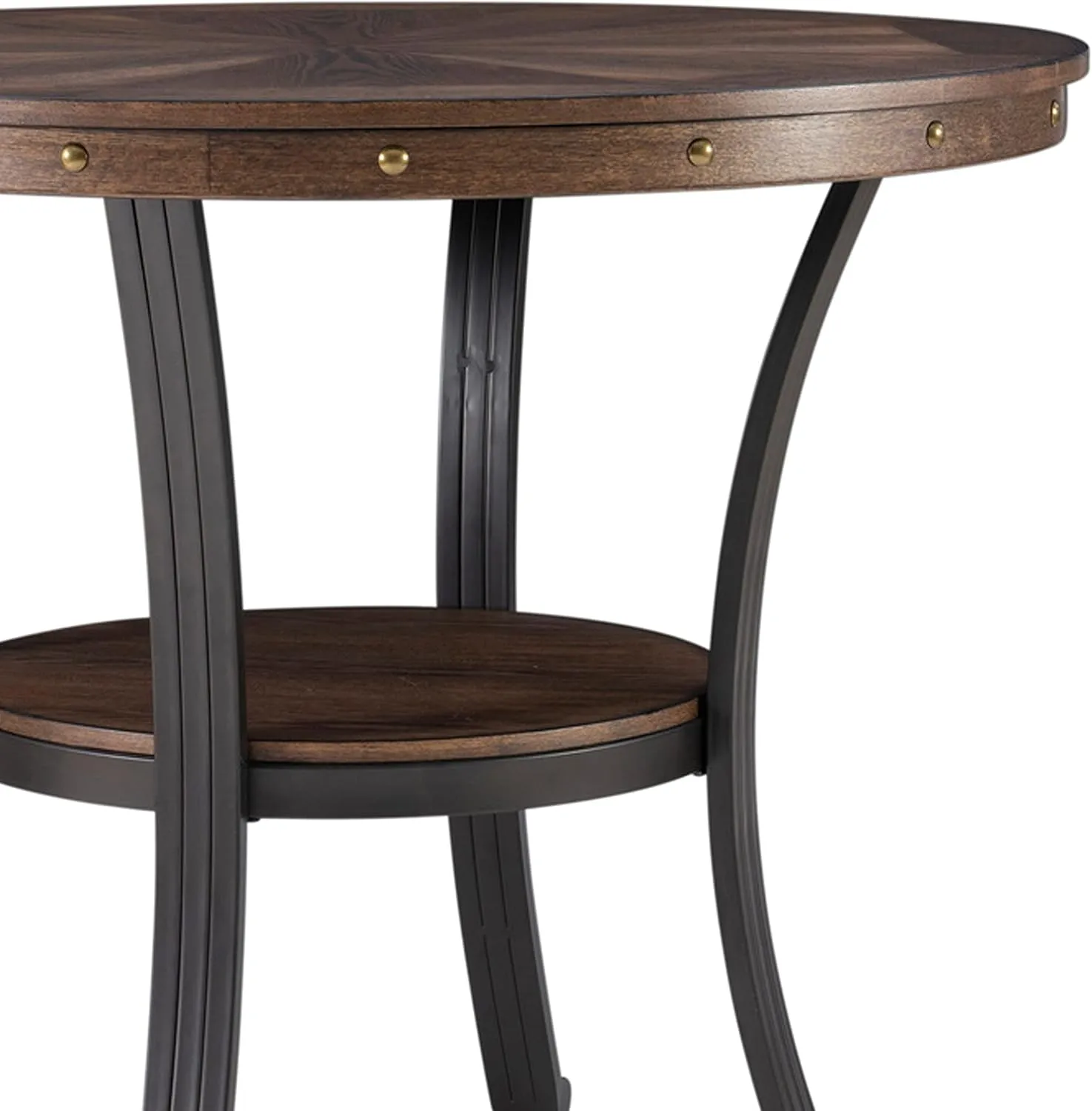 Powell Furniture Franklin Side Table, Small, Brown