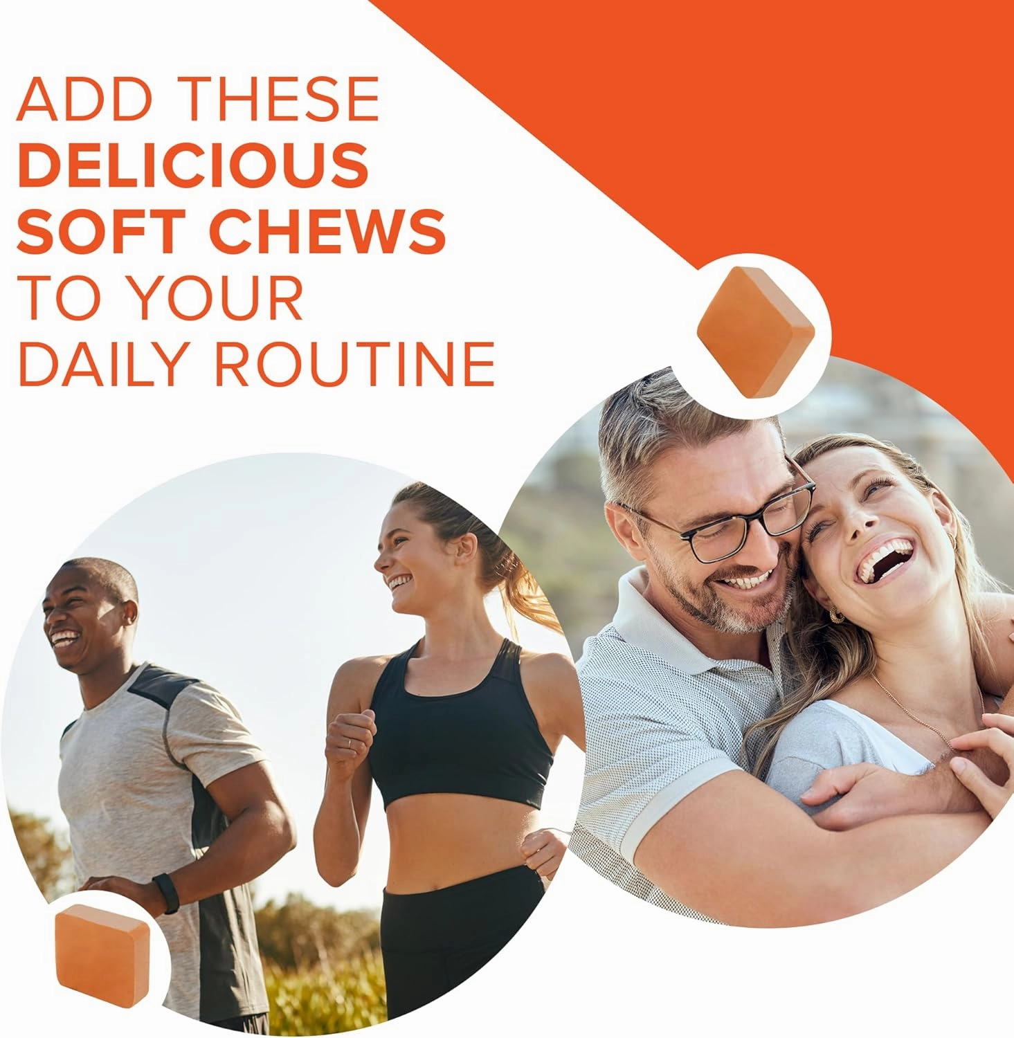 Qunol Turmeric and Ginger Soft Chews, 750mg Turmeric Supplement, Ultra High Absorption to Support Joint Health, 90 Count