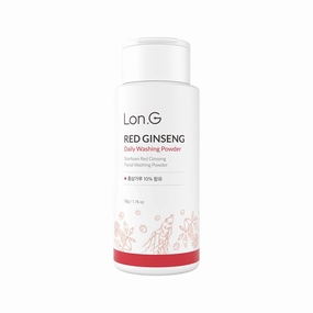 Red Ginseng Enzyme Powder Face Wash | Soft Cleanser and Exfoliator for Sensitive Skin, hydrating daily facial cleanser, low pH, blackhead removal, Ultra- Fine, Korean Skincare, 50g 1.76 oz.