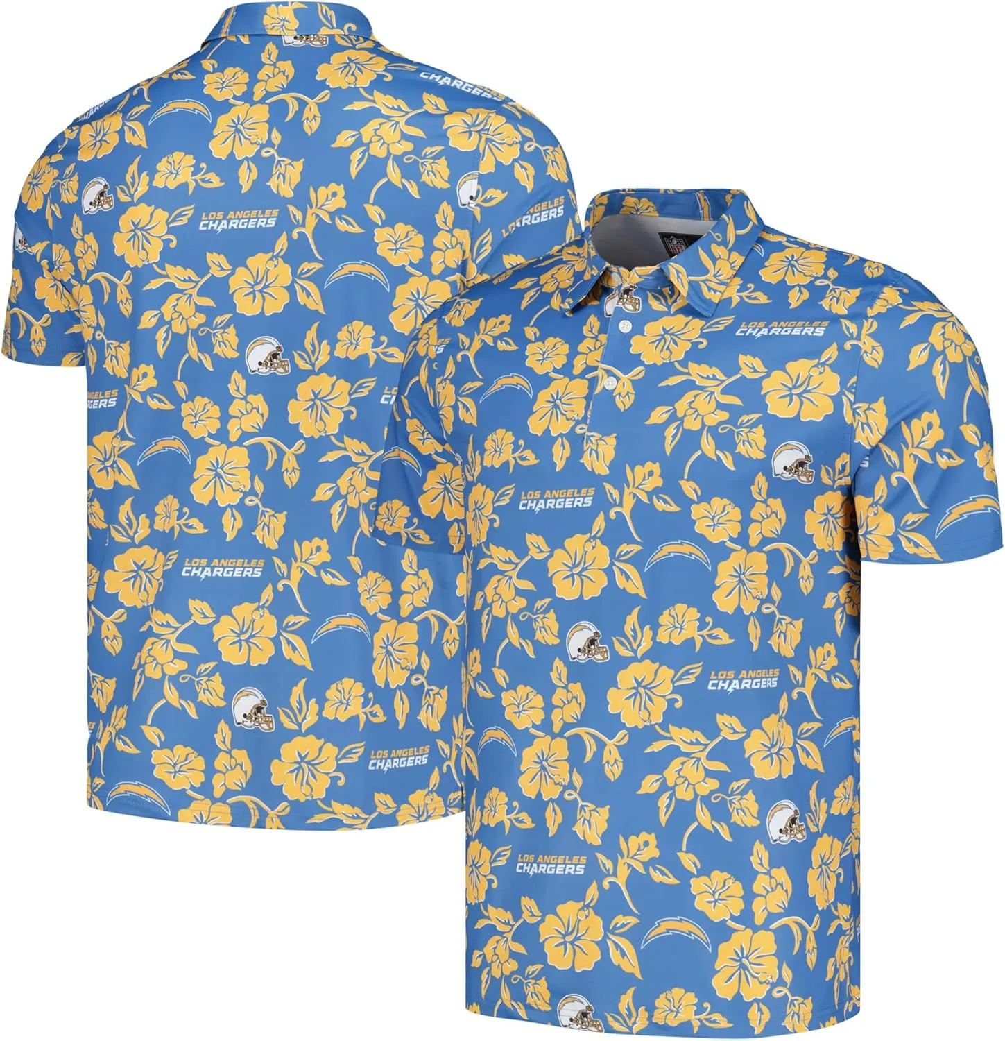 Reyn Spooner Men's Powder Blue Los Angeles Chargers Pua Performance Polo