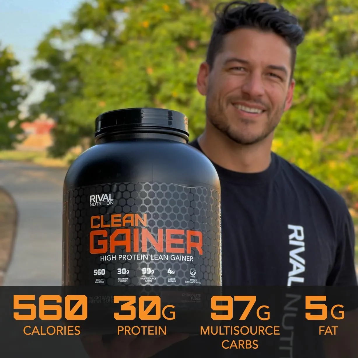RIVAL NUTRITION Clean Gainer - Soft Serve Vanilla 12lb
