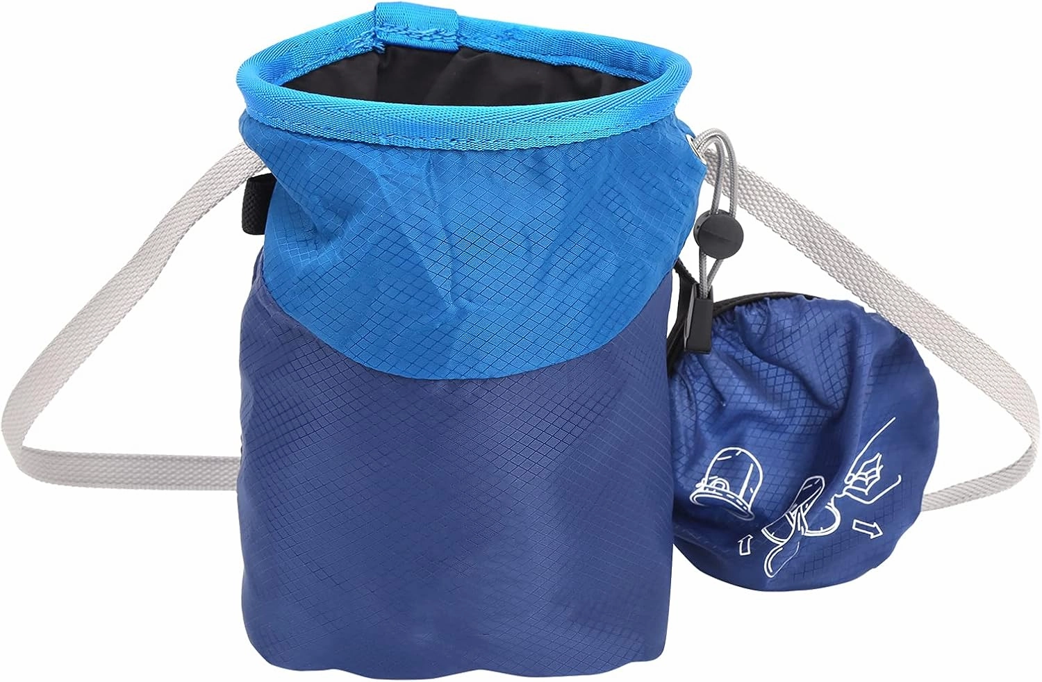 Rock Climbing Magnesium Powder Bag Large Capacity Storage Drawstring Sealing Nylon Flannel 2 Colors Mountaineering Camping
