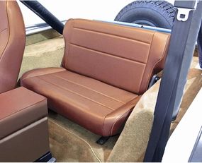 Rugged Ridge | Seat, Rear, Fold/Tumble, Tan | 13462.04 | Fits 1976-1995 Jeep CJ & Wrangler YJ