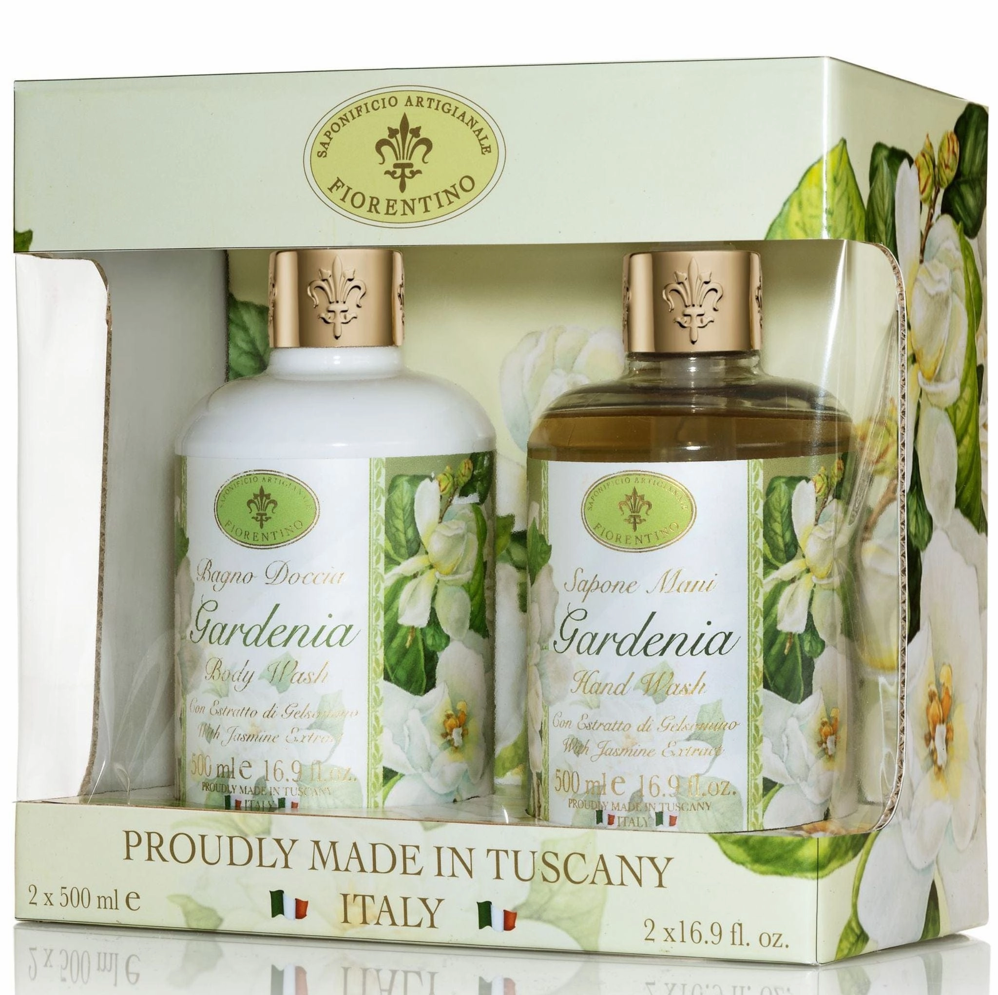 Saponificio Artigianale Fiorentino Gardenia Body & Hand Wash Luxury Soap 2pcs
