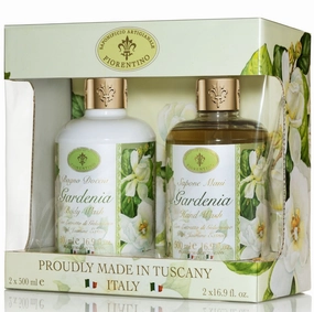 Saponificio Artigianale Fiorentino Gardenia Body & Hand Wash Luxury Soap 2pcs