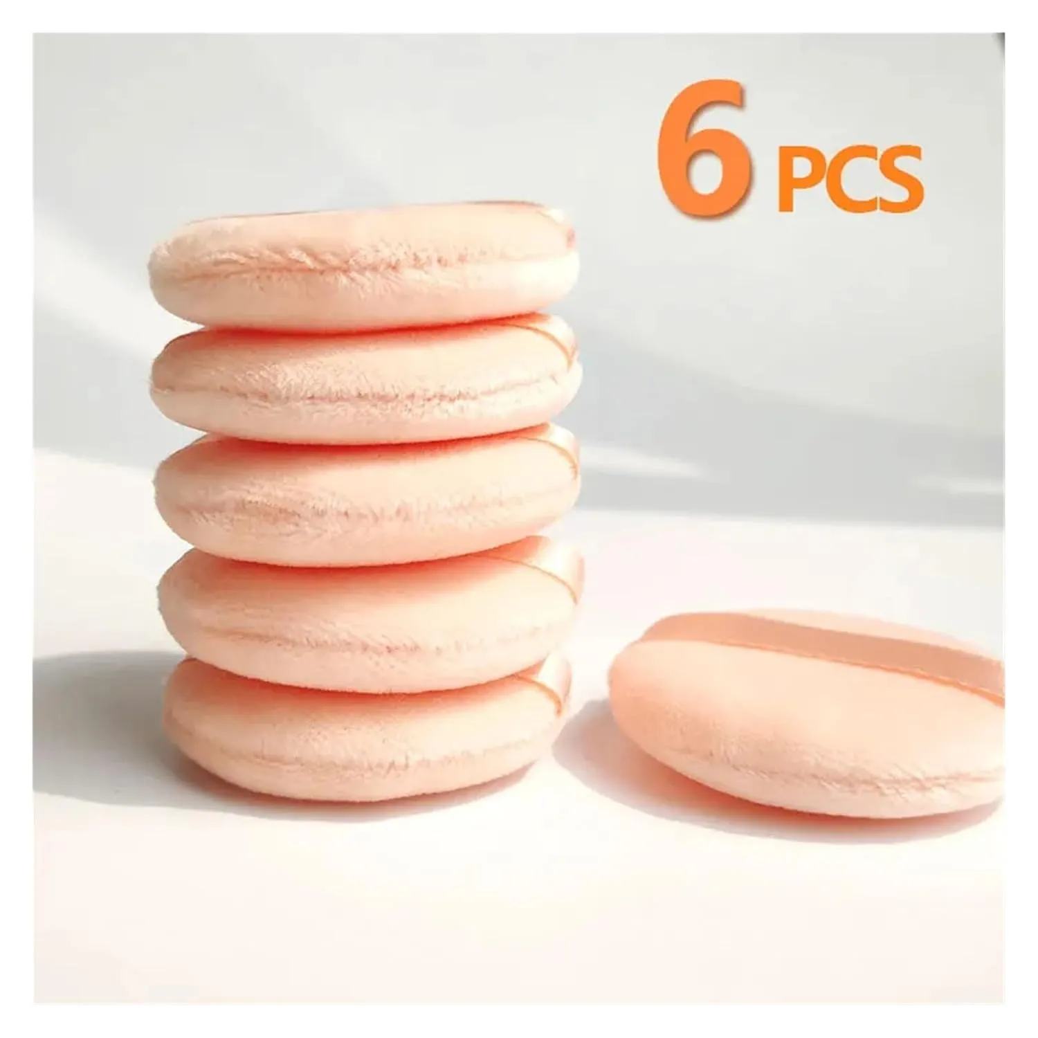 SBTRKT 6 PCS Makeup Puff Set Sponge Makeup For Women Cosmetics Make Up Instruments Powder Foundation Tools Blenders (Color : White 6 PCS)