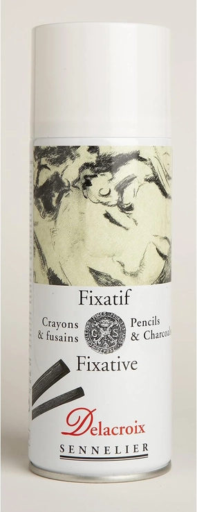 Sennelier Delacroix Fixative, 13.5 Fl Oz, Spray (Pack of 1), Clear