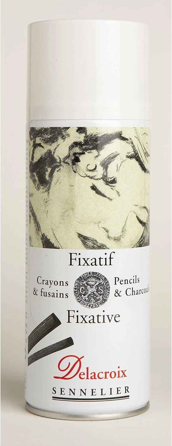Sennelier Delacroix Fixative, 13.5 Fl Oz, Spray (Pack of 1), Clear