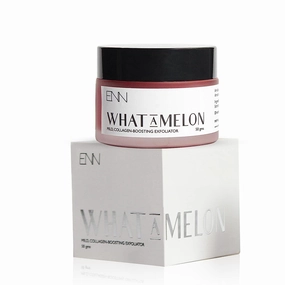 SENTA Melon Face Scrub Aqua Aloe Vera Gel Glycerin Sodium Lactate Rice Powder Annatto Seeds Watermelon Extracts Cold Pressed Coconut Oil Orange Essential Oil Natural Men Women 50gm