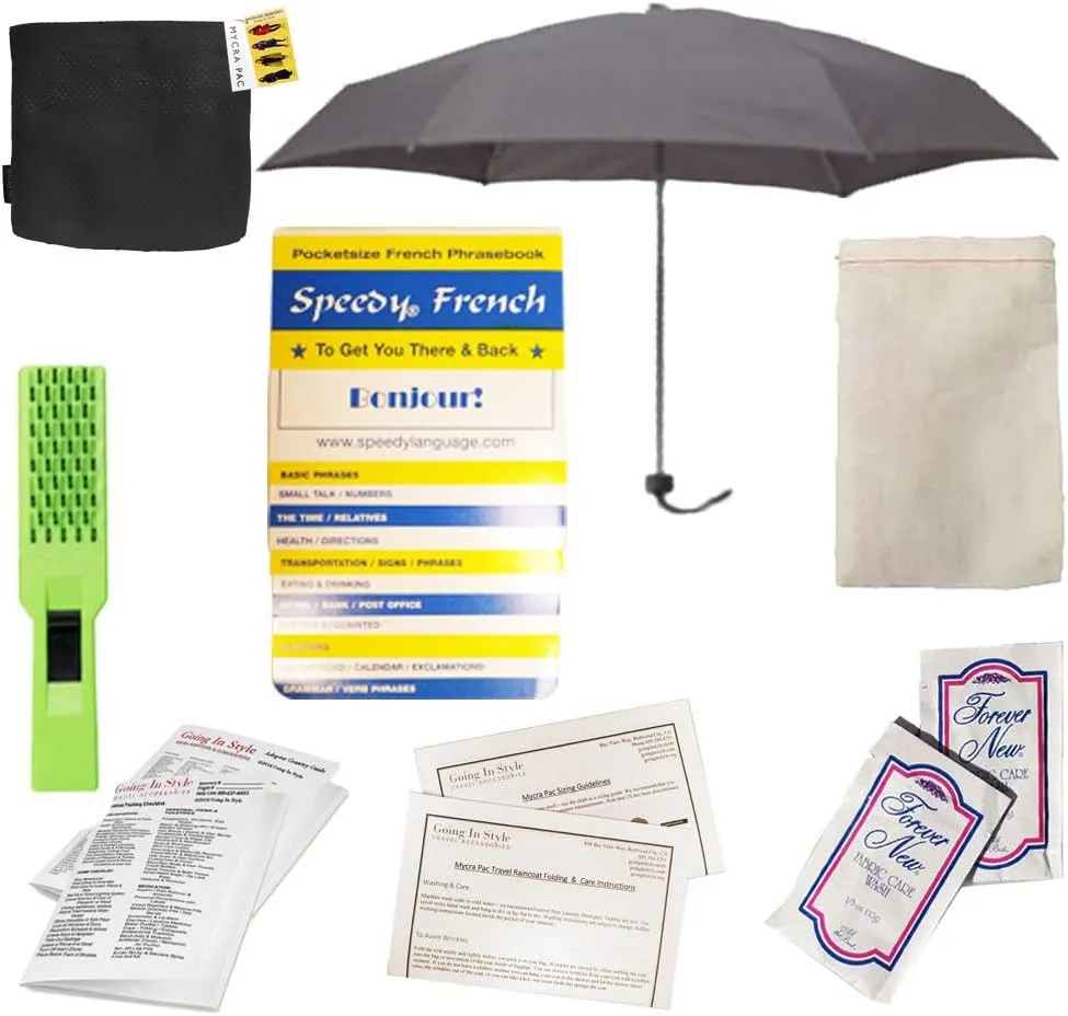 Short Donatella Fashion Travel Raincoat