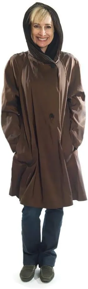 Short Donatella Fashion Travel Raincoat