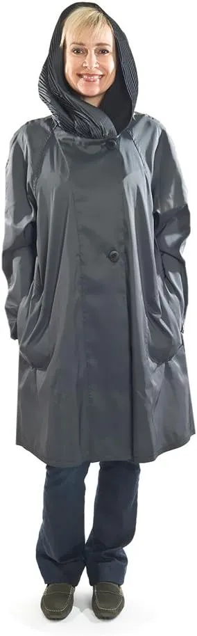 Short Donatella Fashion Travel Raincoat