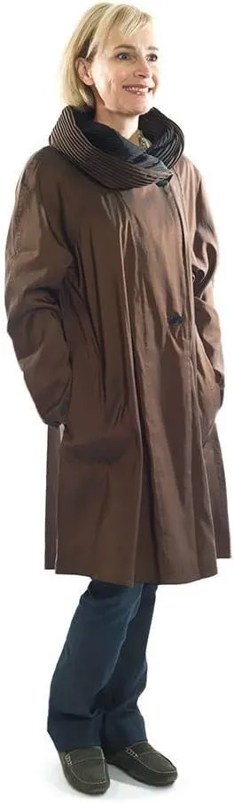 Short Donatella Fashion Travel Raincoat
