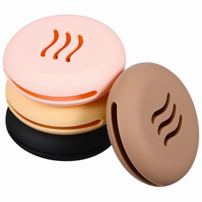 Silicone Makeup Sponge Travel Case 4-piece Holder Bag for Easy Storage Carry