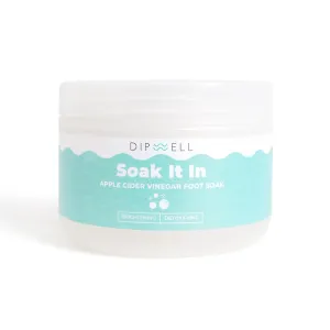 Soak It In Apple Cider Vinegar Foot Soak – Pedicure Salt with ACV Powder for Soft, Smooth Feet – Relieve, Exfoliate & Balance pH in 10-15 Min – Anti-Inflammatory Foot Care Spa Treatment