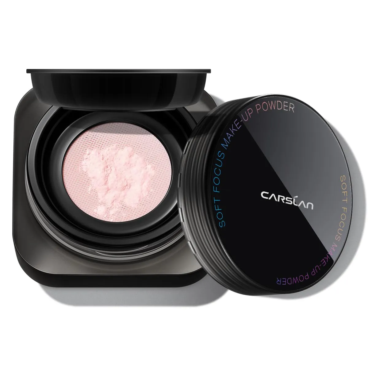 Soft Focus Loose Setting Powder, Waterproof, Matte, Oil Control, Shine Free, Talc-Free Face Powder Makeup, 24H Longwear Finishing Powder, 01 Pink