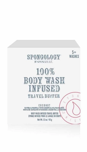 Spongology 100%  Infused Travel Buffer - Coconut