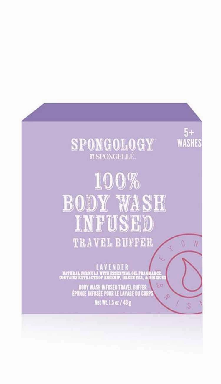 Spongology 100%  Infused Travel Buffer - Lavender