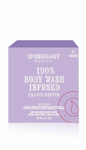 Spongology 100%  Infused Travel Buffer - Lavender