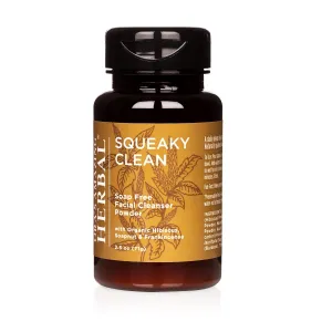 Squeaky Clean, Vegan Hibiscus Face Scrub Powder, Frankincense and Clay Facial Exfoliator