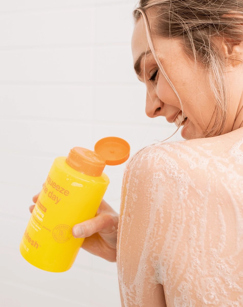 squeeze the day energizing body wash