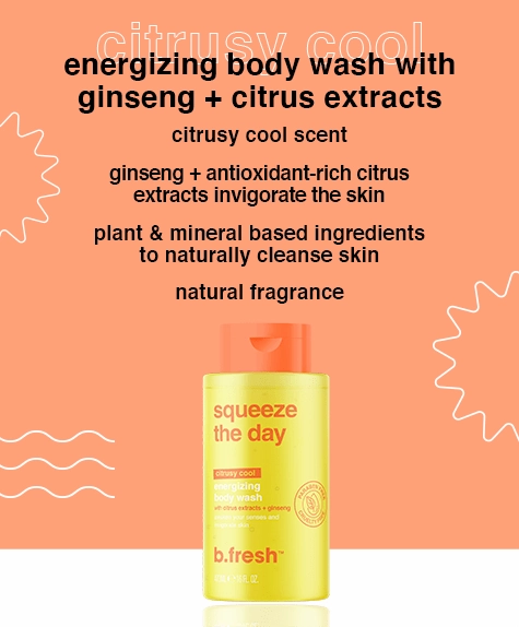 squeeze the day energizing body wash