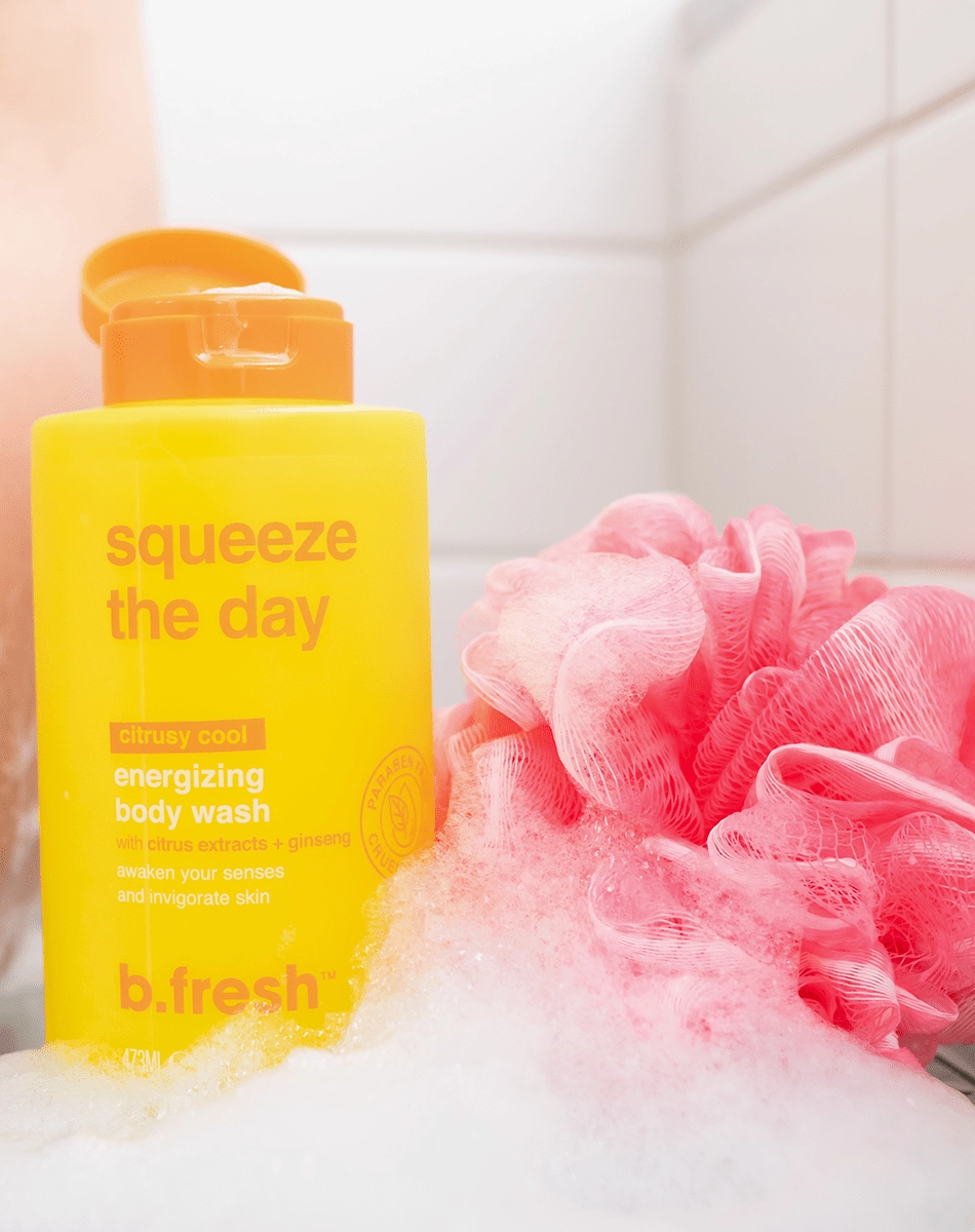 squeeze the day energizing body wash