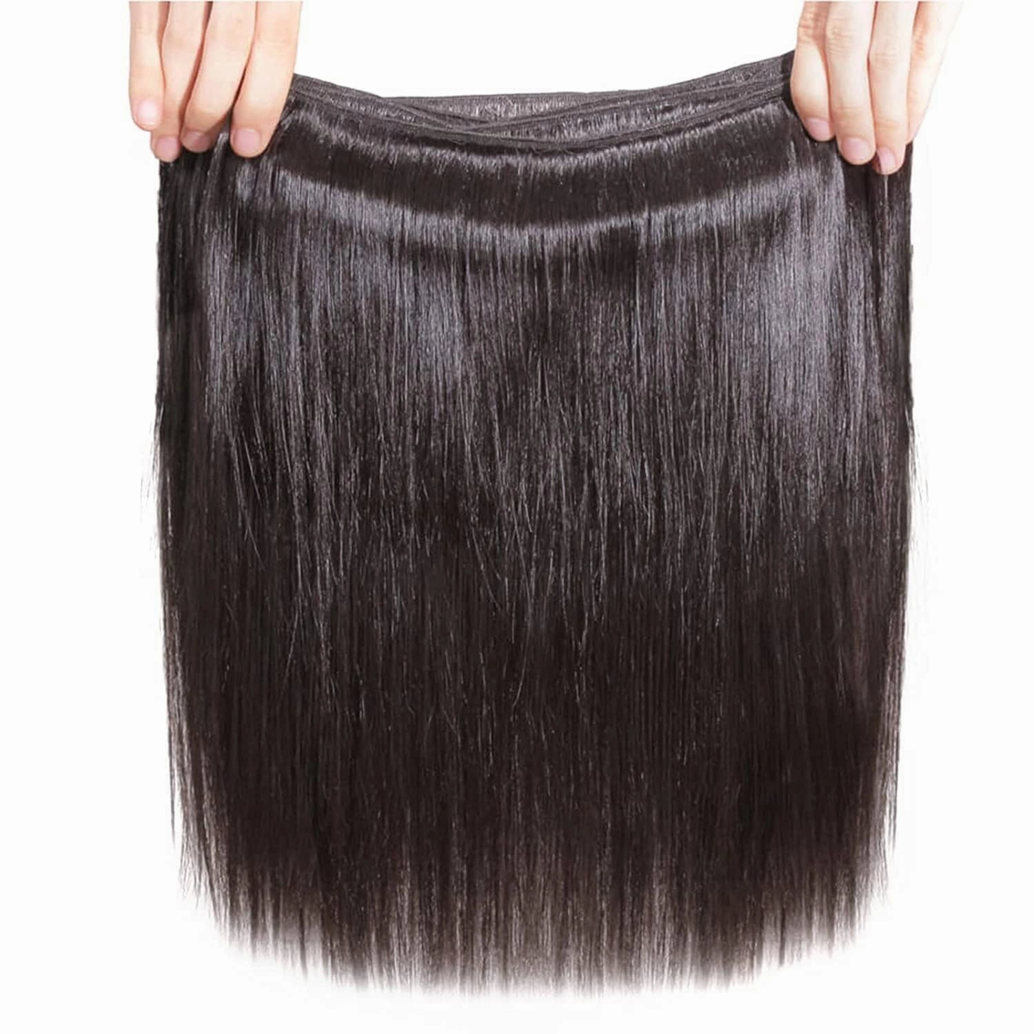 Straight Bundles Human Hair 14 16 18 Inch 10A Brazilian 100% Unprocessed Virgin 3 Bundles Human Hair Weave Extensions Natural Color