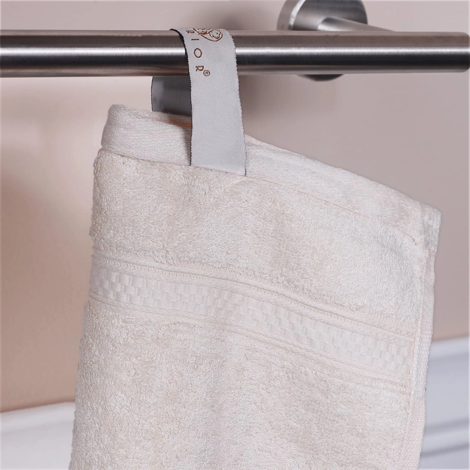 Superior Bath and Hand Towel Set, Rayon from Bamboo Cotton Blend, Ideal for Bathroom, Guest Bathroom, and Beach, Includes; 6 Pieces Hand Towels and 2 Pieces Bath Towels, Ivory