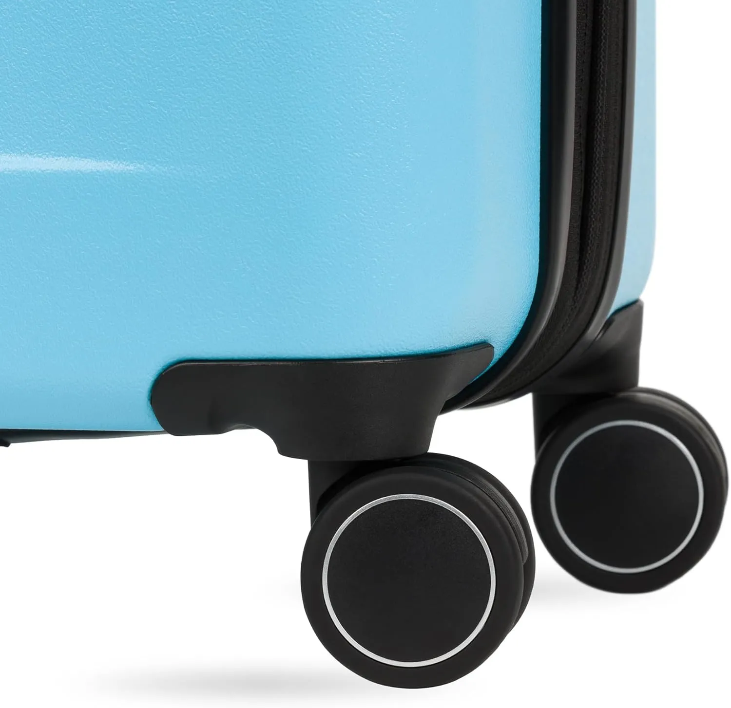 SwissGear 8020 Eclipse Hardside Expandable Luggage with Spinner Wheels, Powder Blue, Carry-On 18-Inch