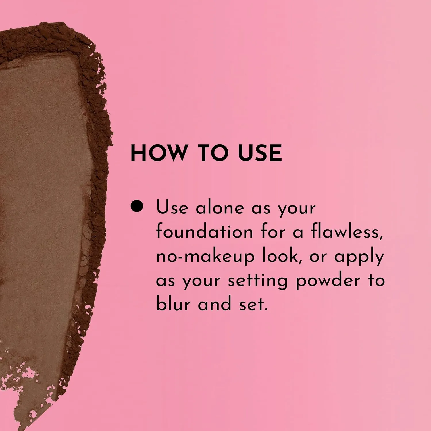 Talc-Free Skin-Smoothing Perfecting Powder - Deep - Premium Makeup, Skin Smoothing Powder with Natural Ingredients, Ultra-Fine Soft Focus Setting Powder, Talc Free - 0.34 oz