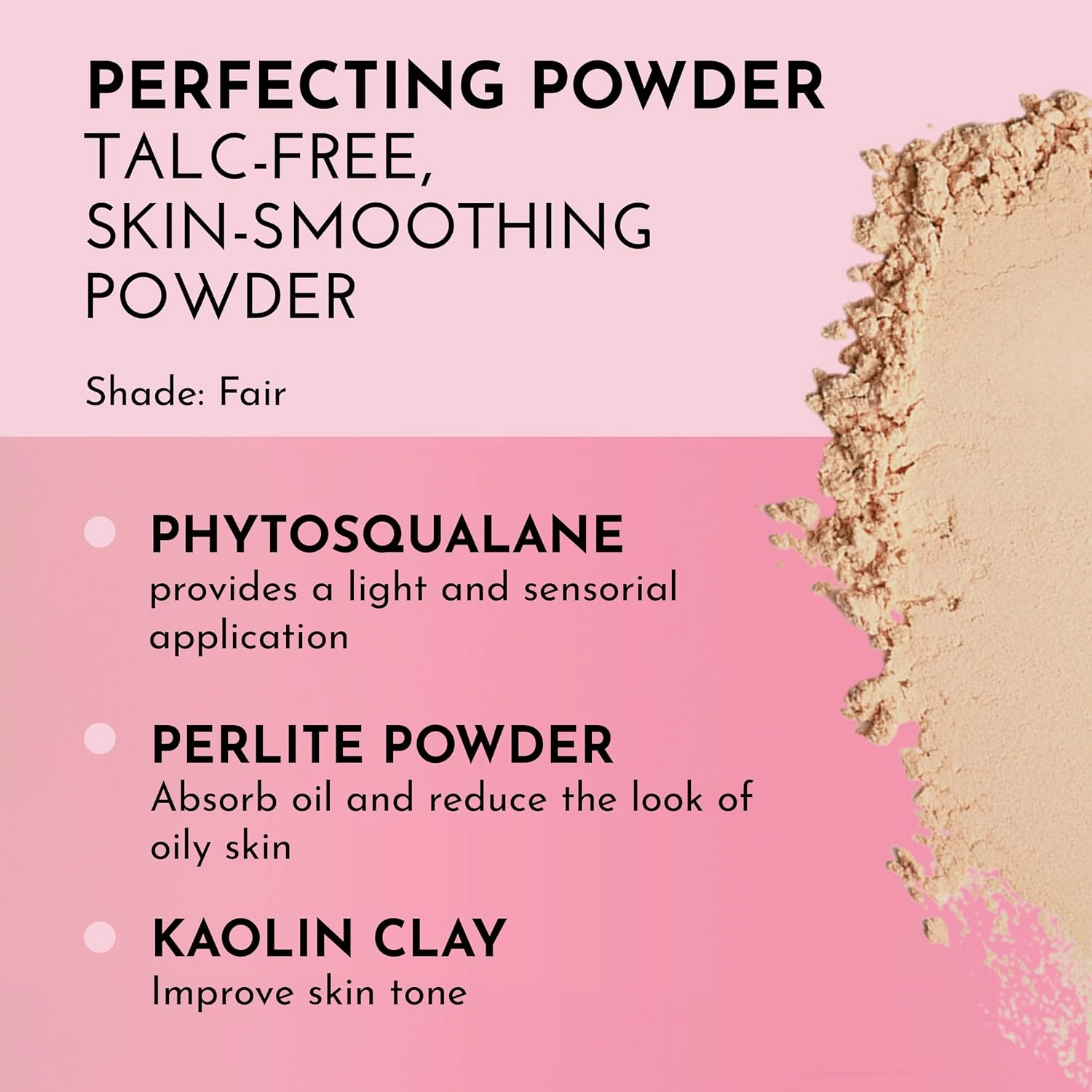 Talc-Free Skin-Smoothing Perfecting Powder - Fair - Premium Makeup, Skin Smoothing Powder with Natural Ingredients, Ultra-Fine Soft Focus Setting Powder, Talc Free - 0.34 oz