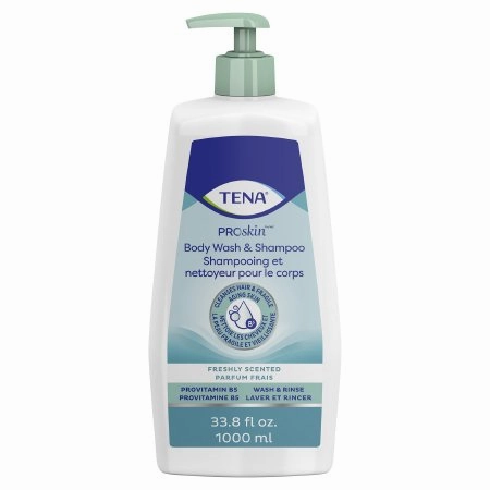 TENA ProSkin - Shampoo and Body Wash 33.8 oz. Pump Bottle Unscented - 64343