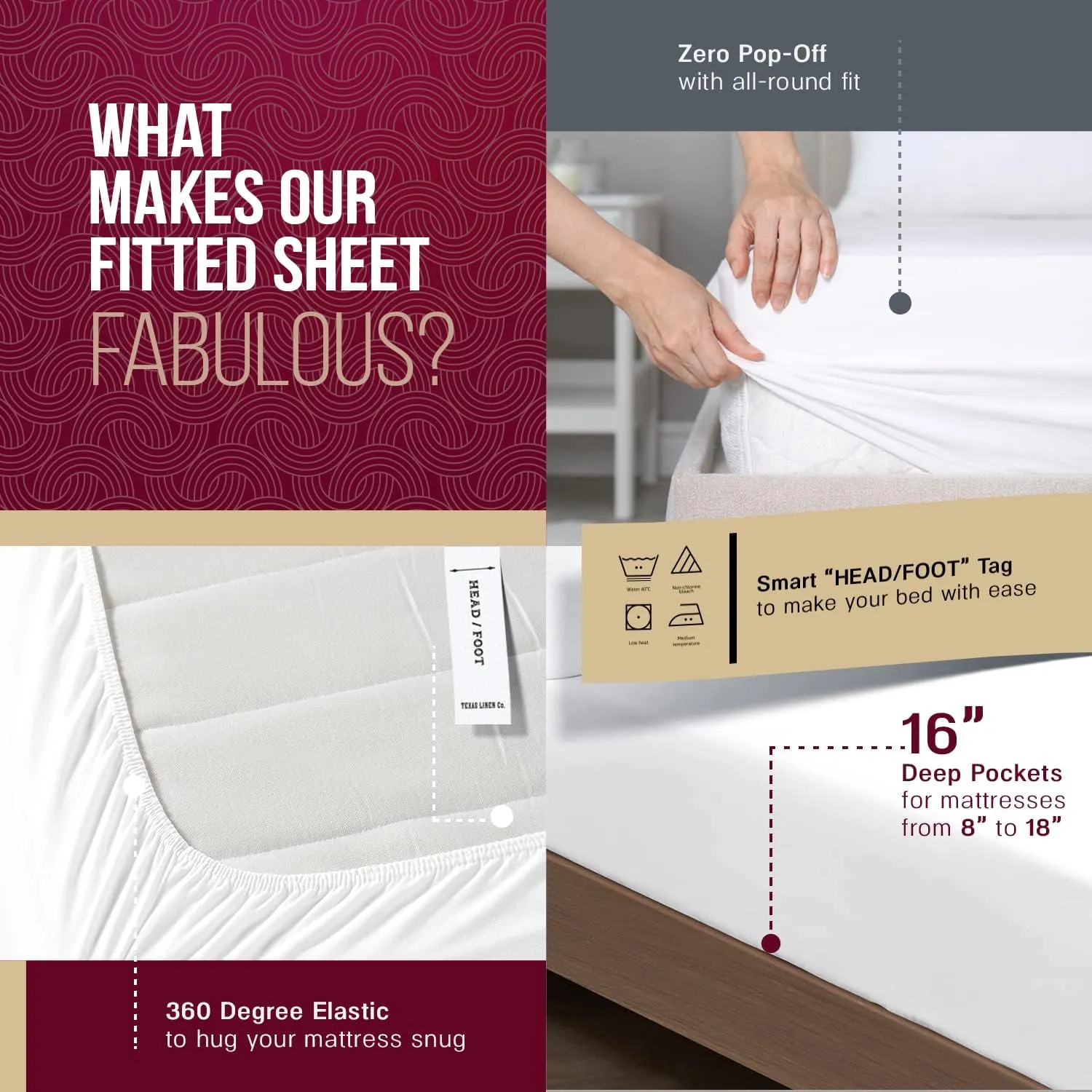 TEXAS LINEN CO. Luxury Egyptian Cotton Twin XL Sheet Set - 800 Thread Count 3 PC Blush Egyptian Cotton Sheets for Twin XL Bed, Extra Long Staple Silky Soft Cooling Sheets, 16" Deep Pocket Dorm Sheets