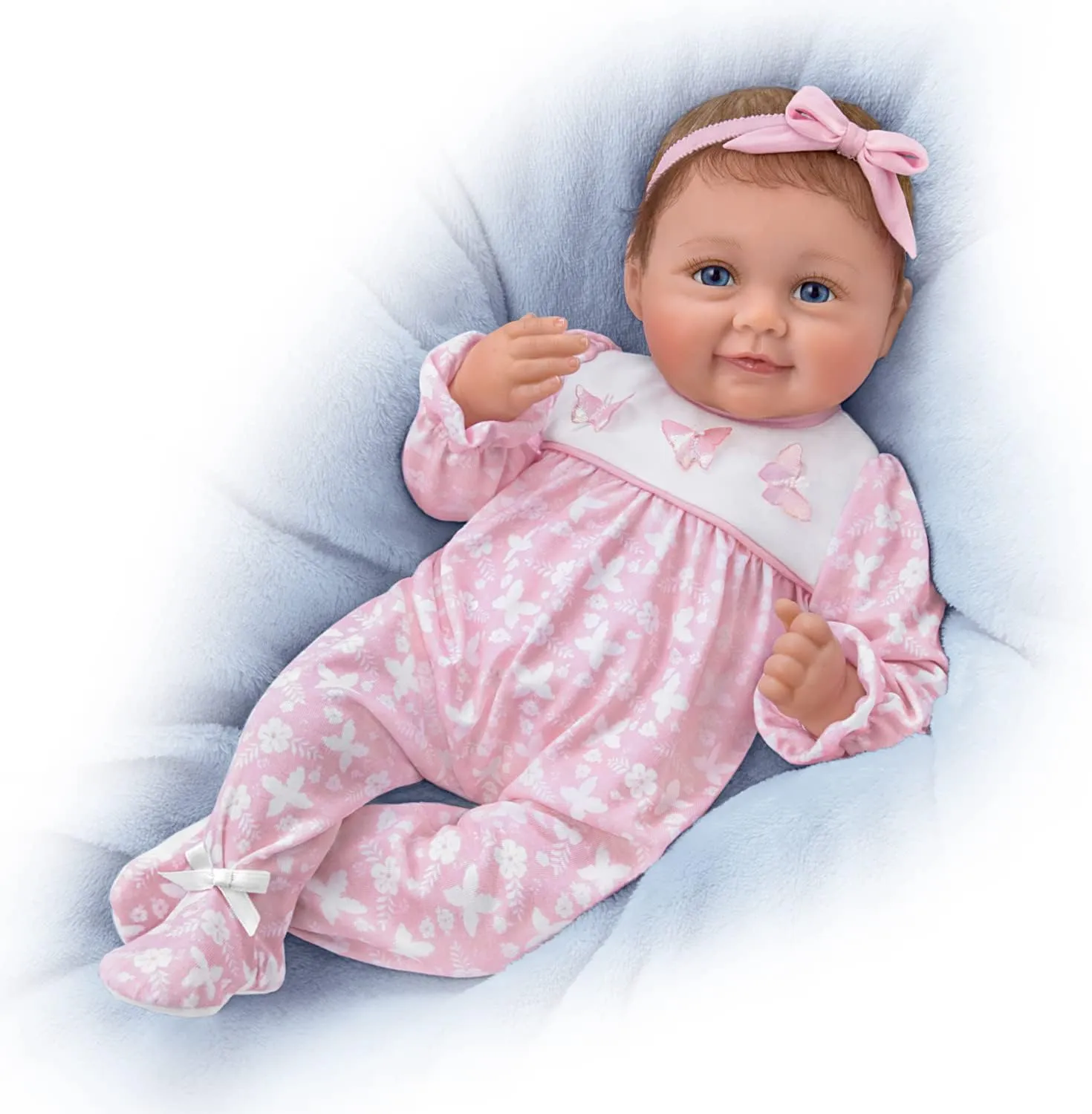 The Ashton-Drake Galleries Hold Me Hailey Interactive Baby Doll Makes Five Sounds