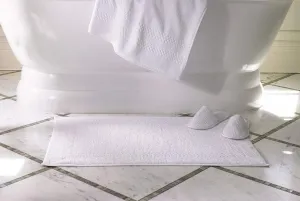 The Ritz-Carlton Bath Mat - Soft, 100% Cotton Bath Mat - White - 22" x 34"