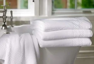 The Ritz-Carlton Bath Sheet - Soft, 100% Cotton Oversized Bath Towel - White - 35" x 70"