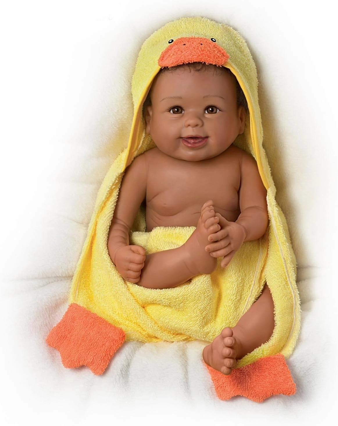 The Ashton-Drake Galleries Rub-A-Dub-Dub, Layla Baby Doll with Ducky Towel