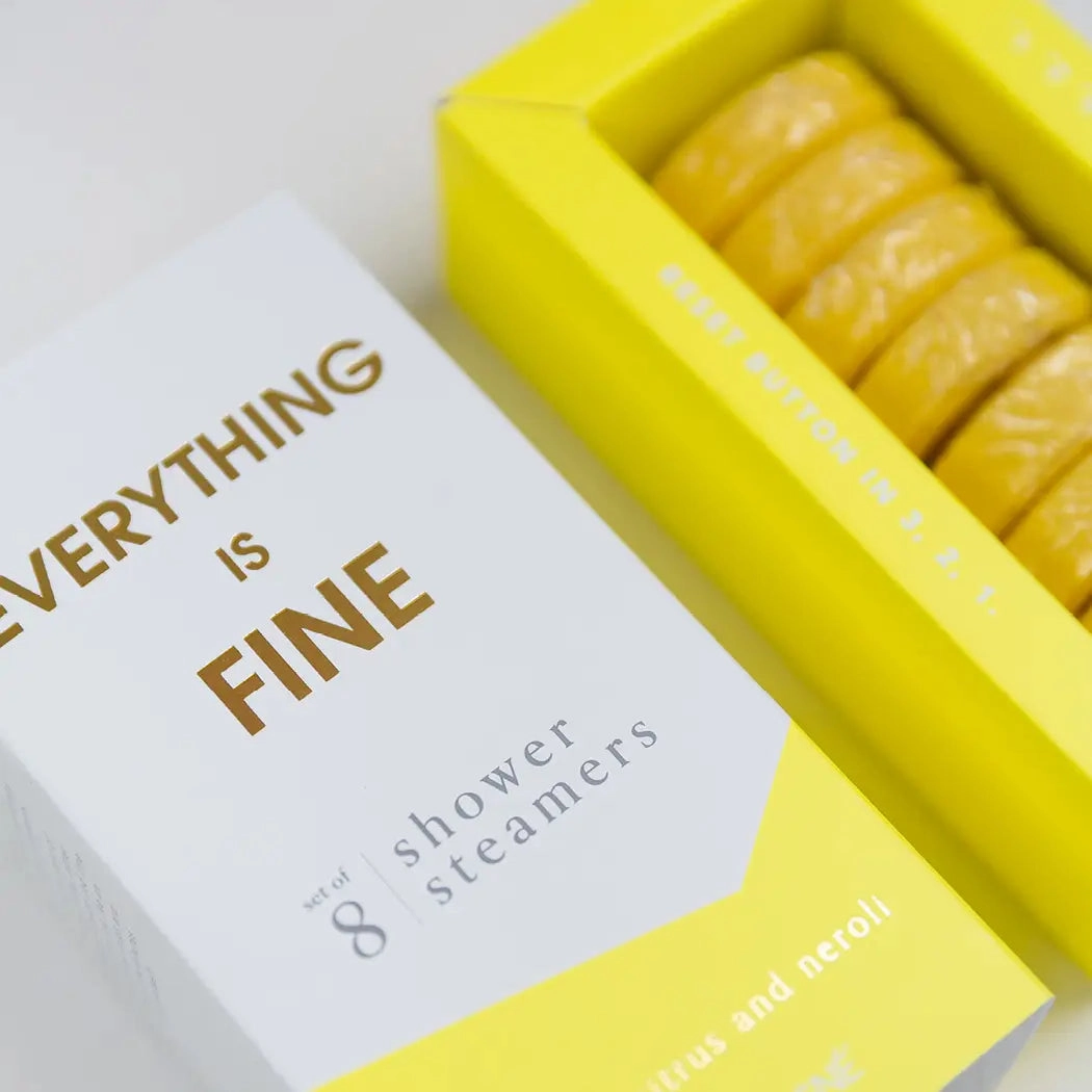 The Everything Is Fine Shower Steamers (set of 8)