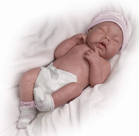 Tinneke Janssens May God Bless You, Little Grace So Truly Real Lifelike Baby Doll by Ashton Drake