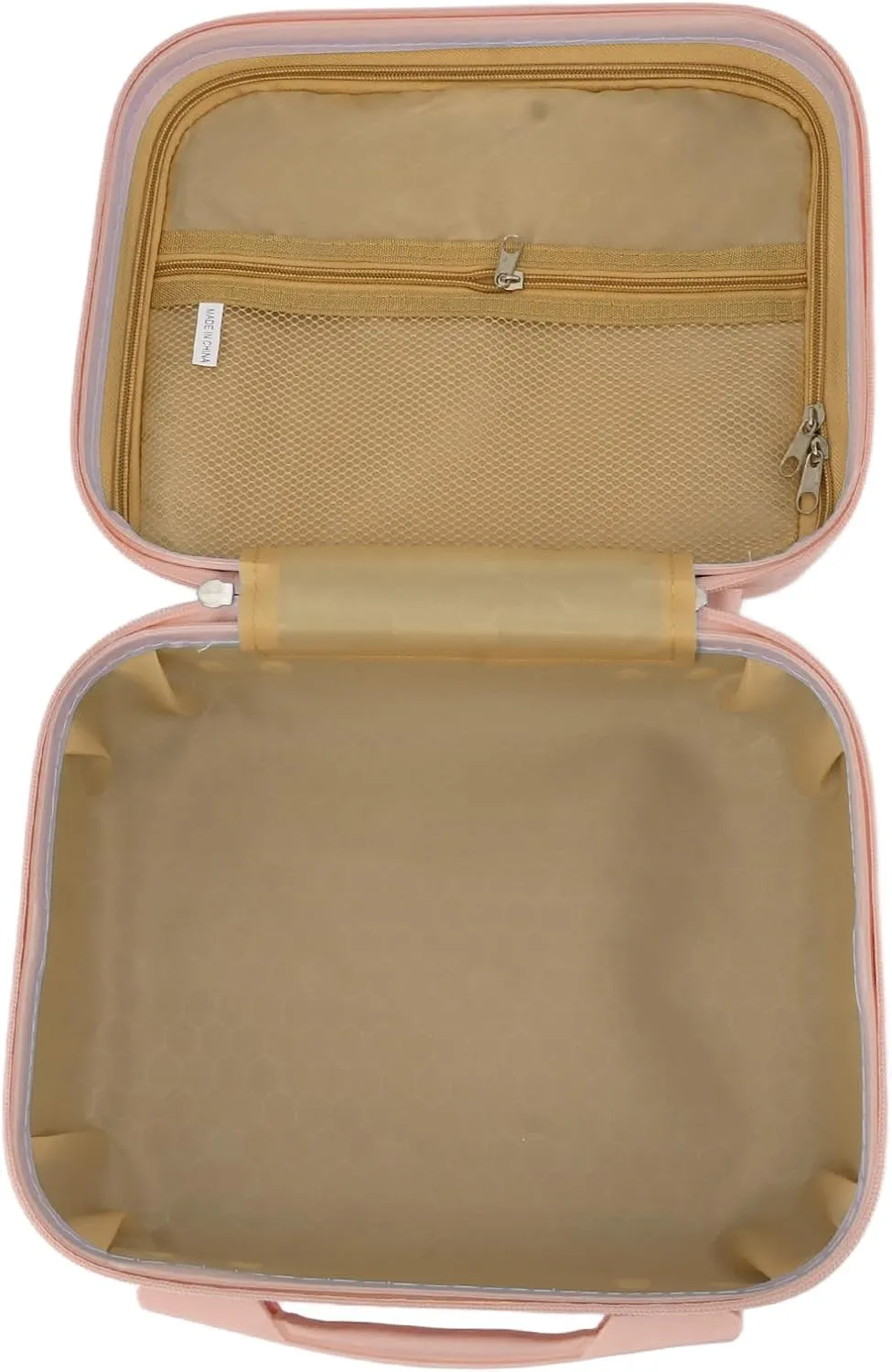 Travel Cosmetic Case, Fashionable 14in Cosmetic Bag for Travel (Pink)