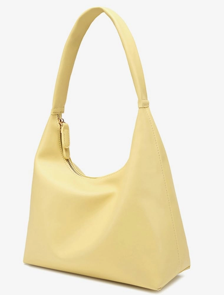 Trendy PU Leather Crescent Shoulder Bag Slouchy Hobo Bags for Women Tote Handbags Retro Soft Underarm Crossbody Purses