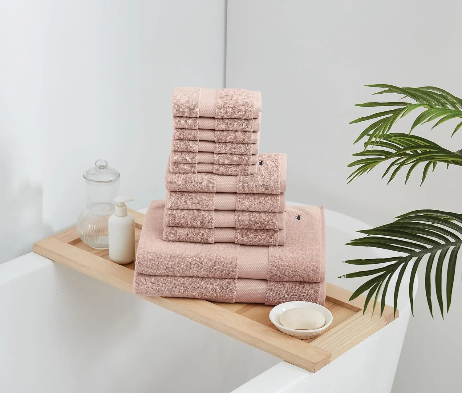 Turkish Cotton Towels Blush Cotton 6-Piece 6 Pack Wash Cloth, Solid Color Themed, for Men and Women, Oeko-TEX Certified Confidence