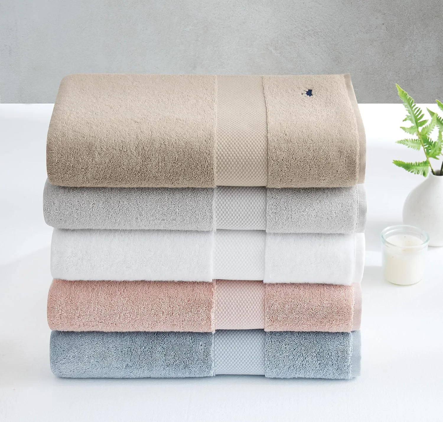 Turkish Cotton Towels Blush Cotton 6-Piece 6 Pack Wash Cloth, Solid Color Themed, for Men and Women, Oeko-TEX Certified Confidence